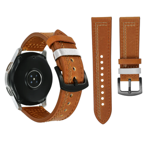Bracelet En Cuir Cousu Marron