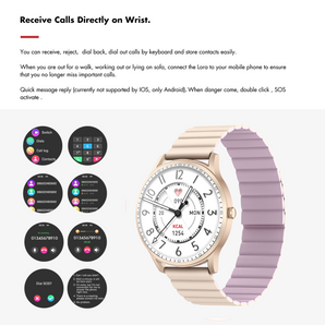 KIESLECT LADY CALLING WATCH LORA STRAP GOLD MAGNETIC